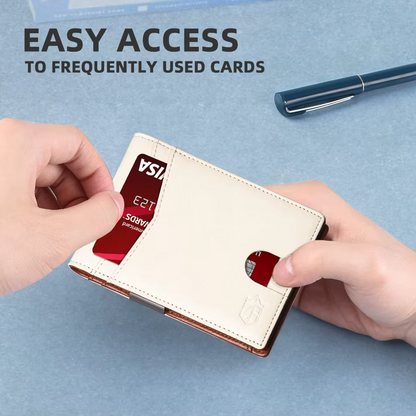 Icone™ SlimWallet: Ultra Slank Og Sikker RFID Skinnlommebok For Menn
