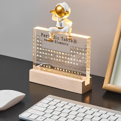 Ledsen™ PeriodicTable: Glass Periodisk Tabell Elementer Med Lys