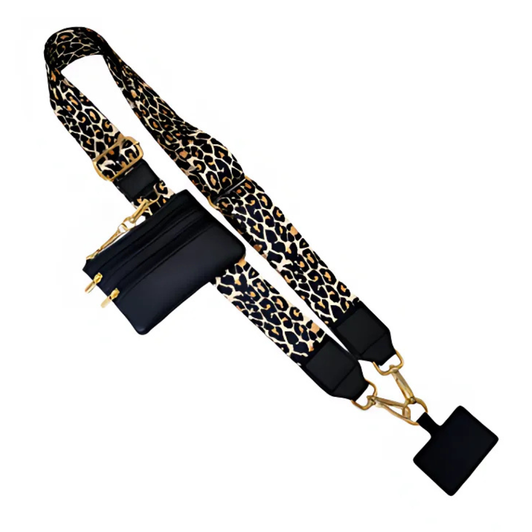 Icone™ PhoneStrap: Justerbar Crossbody Telefonrem Med Pouch