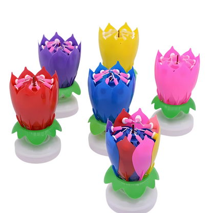 FlowerCandle 1+1 GRATIS: Magisk Blomst Bursdagslys
