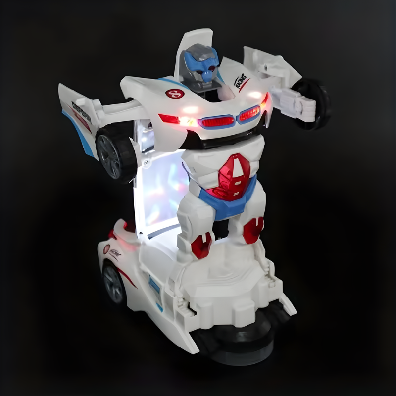 Kletshuts™ TransformerCar: Høyytende Bil-til-robot 2-i-1 Transformer Billeketøy