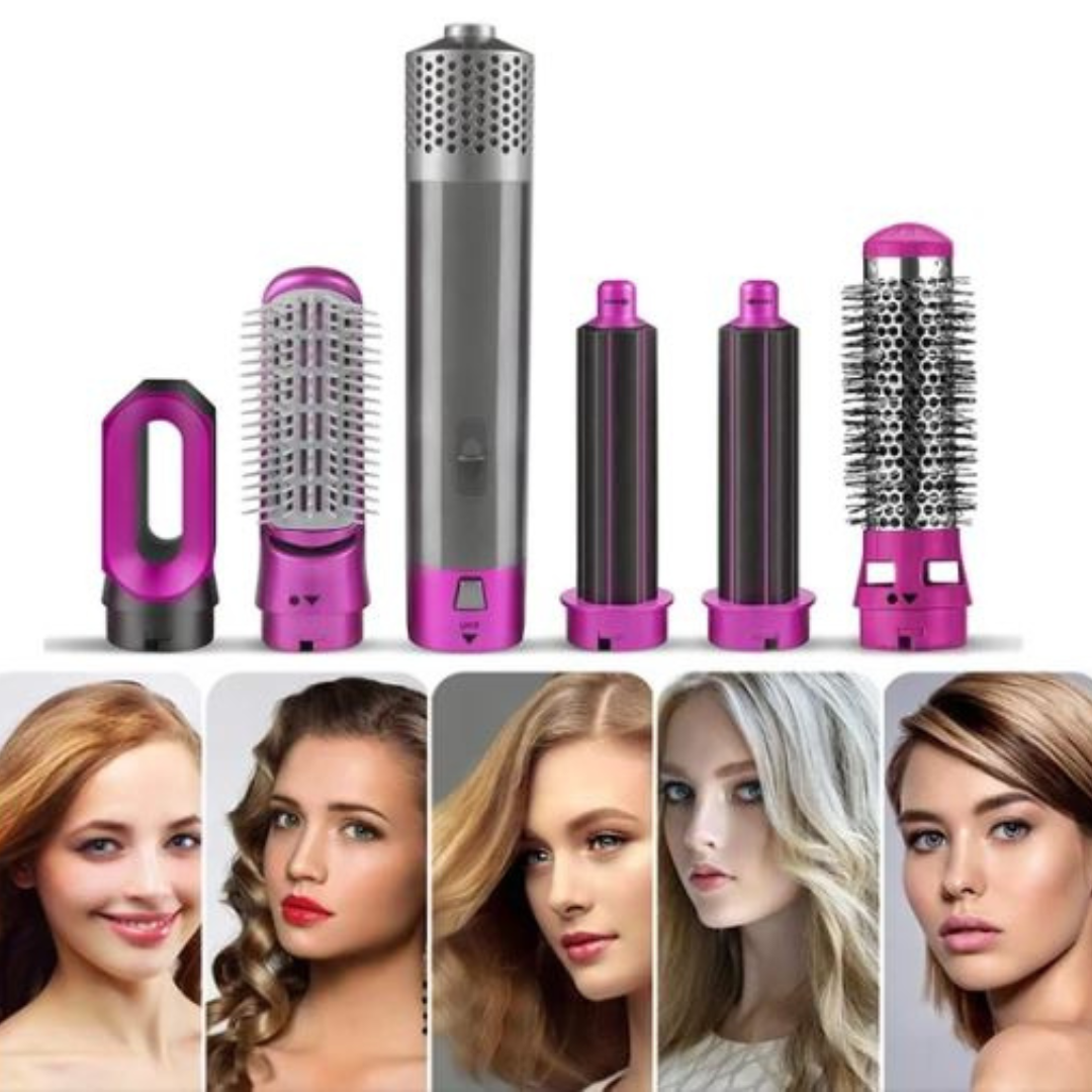 Rose® HairStyler - 5 i 1 Profesjonelt Hårstyling-Børstesett