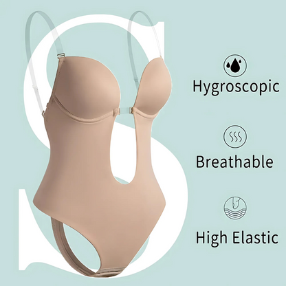 Icone™ SeamlessBodysuit: Lavt Snitt Sømløs Bodysuit Shapewear