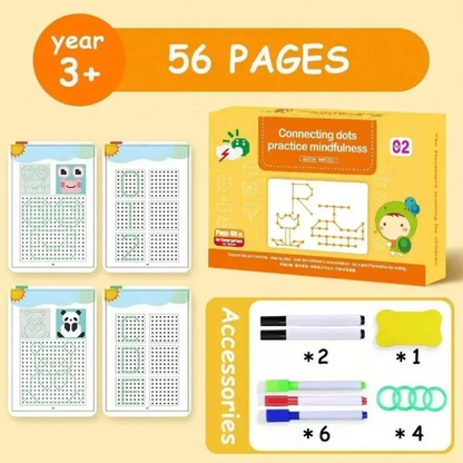 Kletshuts™ ActivityBook: Sporing Og Tegning Pedagogisk Gjenbrukbar Arbeidsbok