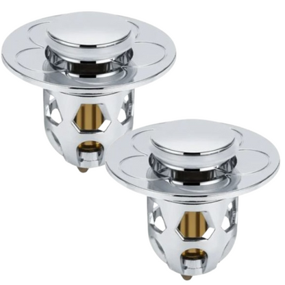 DrainFilter 1+1 GRATIS - Universal Pop-Up Avløpsfilterplugg Til Håndvask