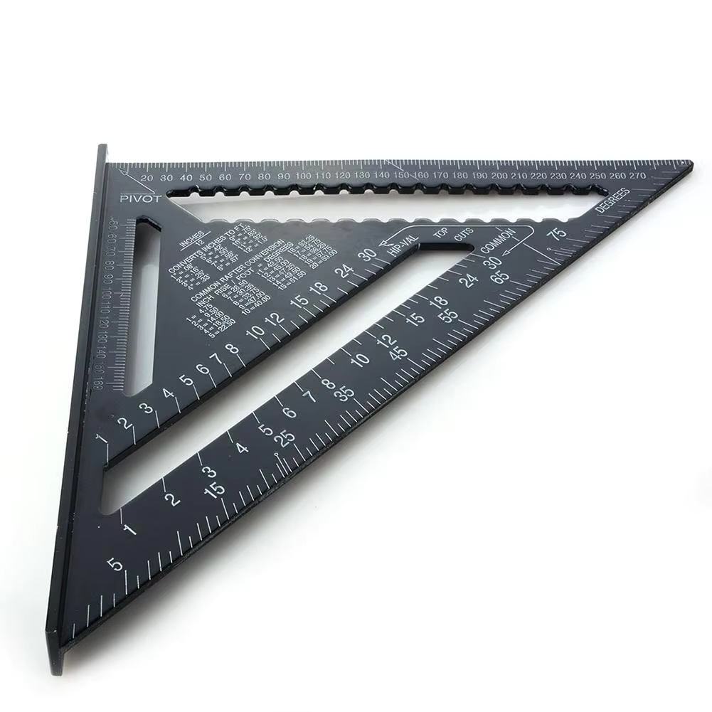 TriangleRuler - Aluminiumslegering Trekantlinjal Til Trebearbeiding