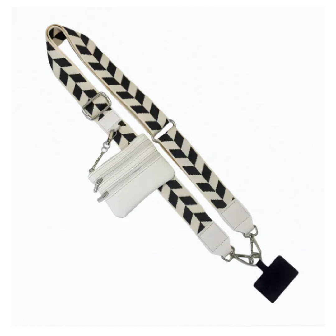 Icone™ PhoneStrap: Justerbar Crossbody Telefonrem Med Pouch