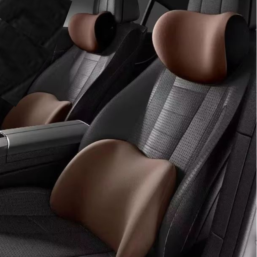 DriveComfort 1+1 GRATIS -Bilstol Nakkestøtte + Korsryggpute Sett