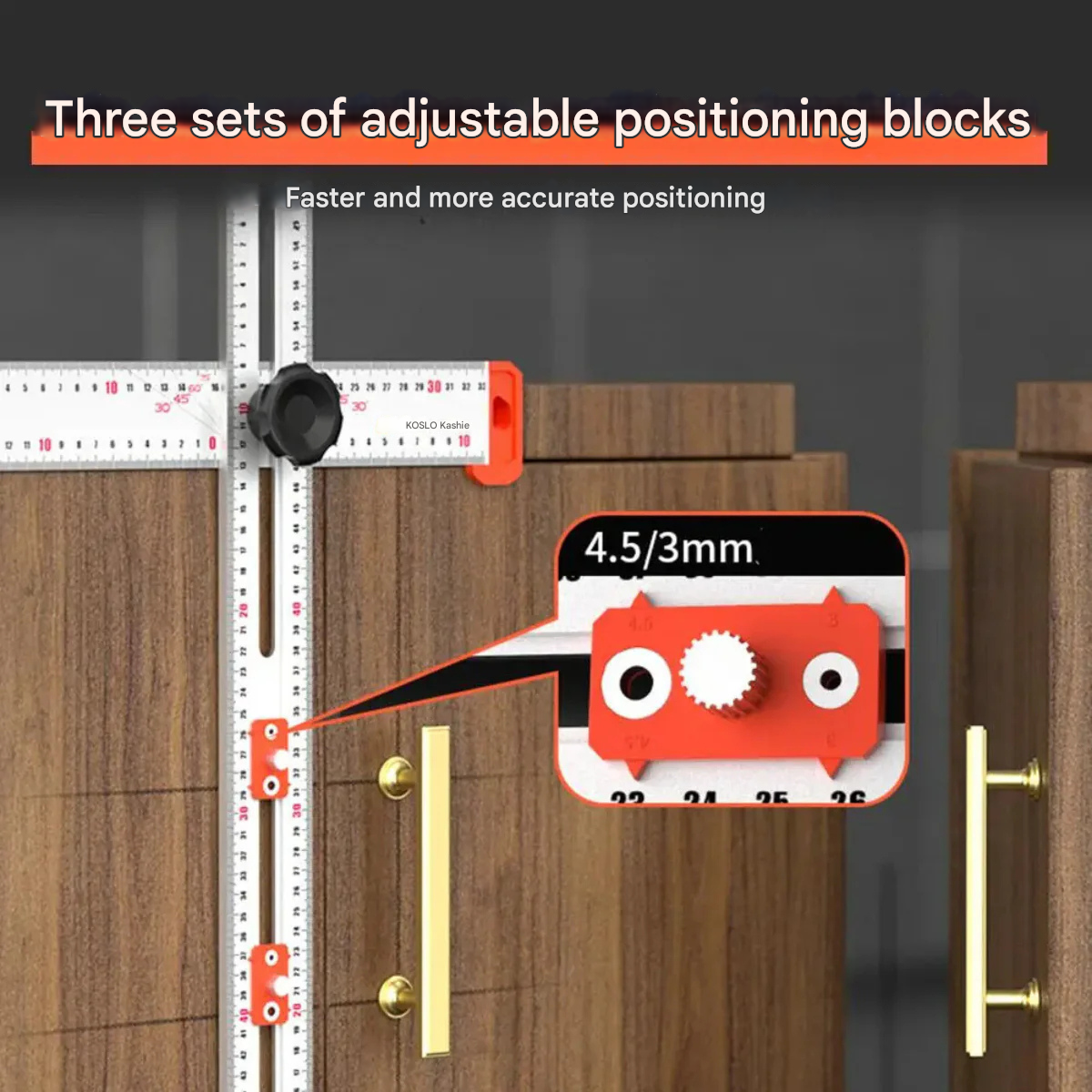 DrillRuler - 2-i-1 Boremaskin Posisjoneringslinjal