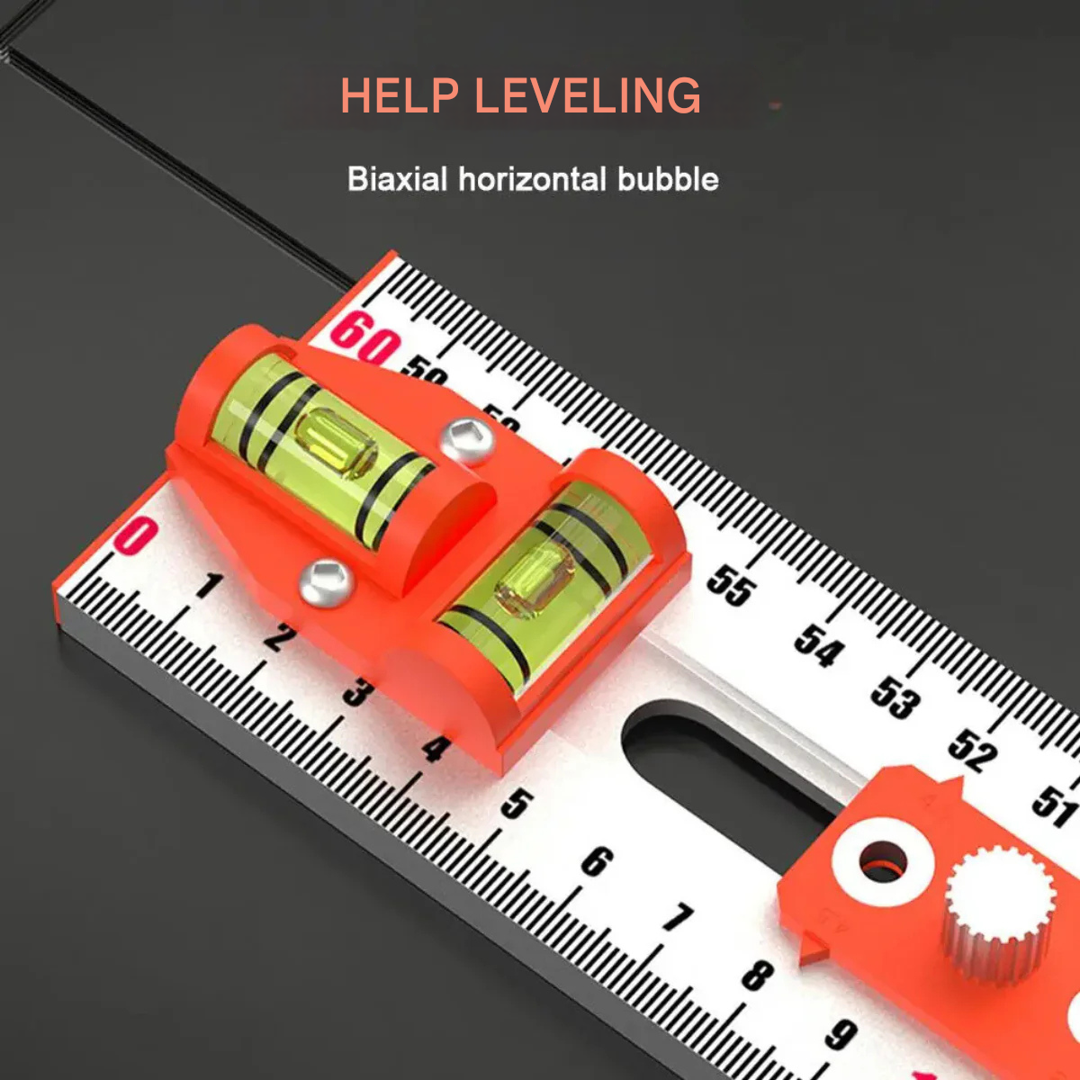 DrillRuler - 2-i-1 Boremaskin Posisjoneringslinjal
