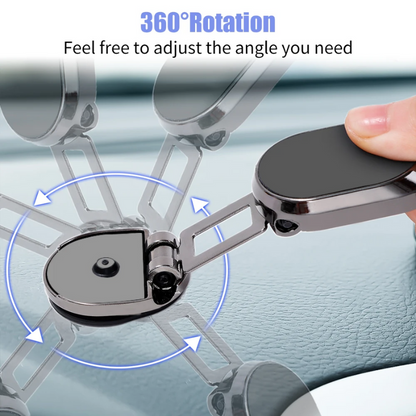 Holder360° FoldableHolder - Sammenleggbar Metall Magnetisk Biltelefonholder