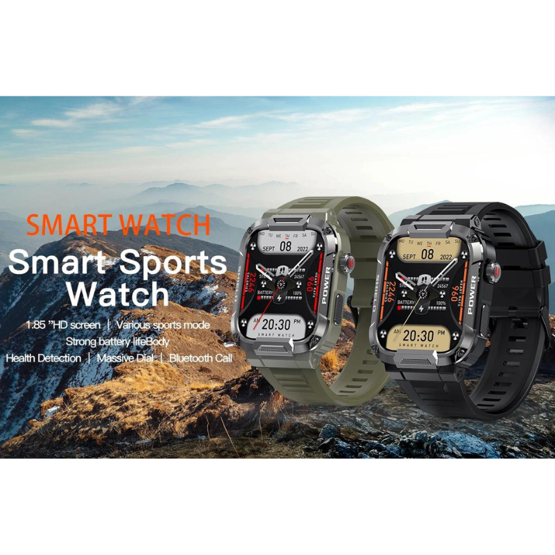 PerfectWatch - Perfeksjonist Militær Smartklokke