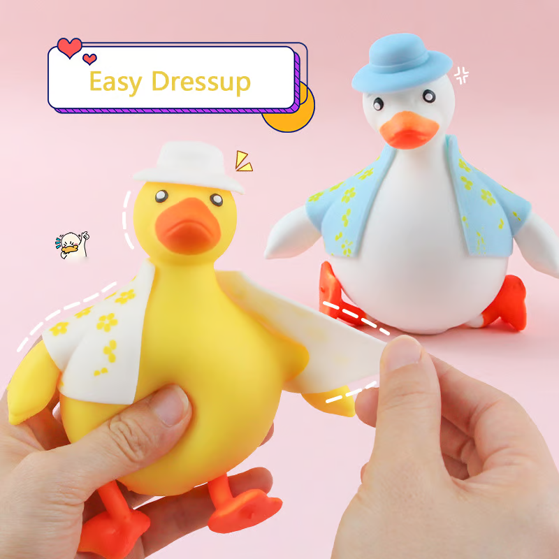 Kletshuts™ SqueezeDuck: Squishy og stresslindrende leketøy