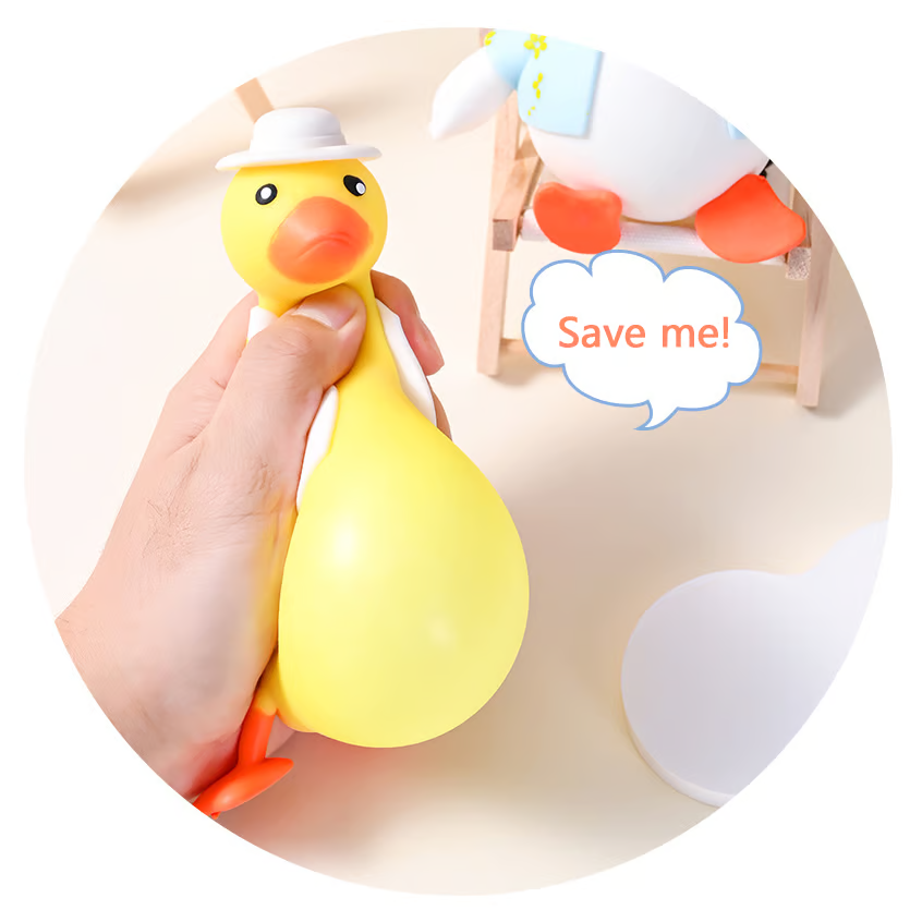 Kletshuts™ SqueezeDuck: Squishy og stresslindrende leketøy