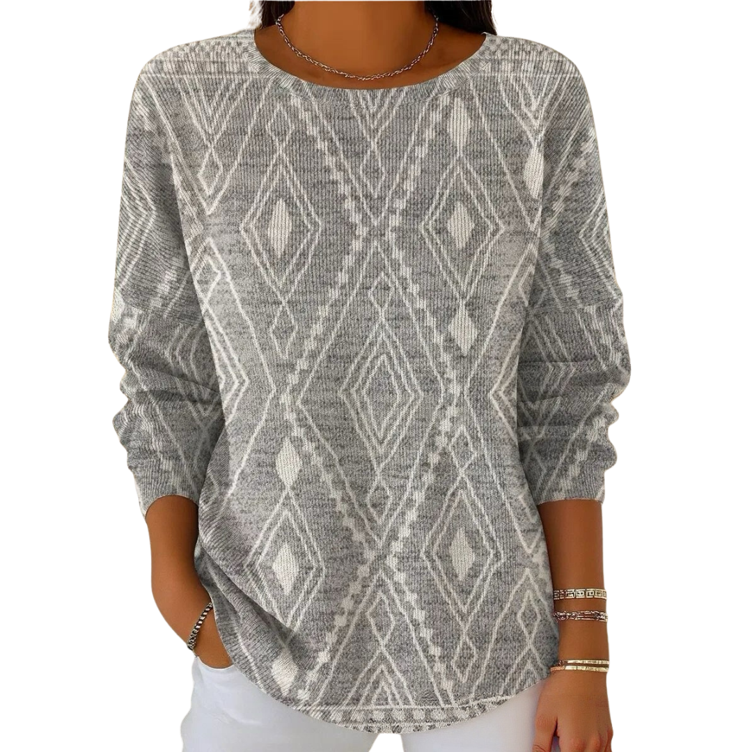 Icone™ VintageTop: Klassisk Dametopp Vintagestil Daglig Bruk