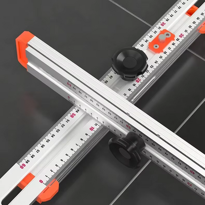 DrillRuler - 2-i-1 Boremaskin Posisjoneringslinjal