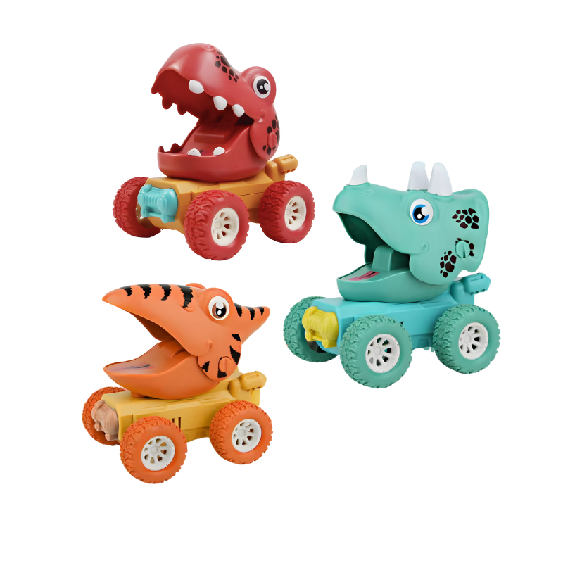 Kletshuts™ DinosaurToy: Morsomt og enkelt trekk-tilbake-design dinosaurbil-leketøy