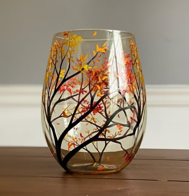 SeasonsGlass - Vinglass med fire årstiderstrær