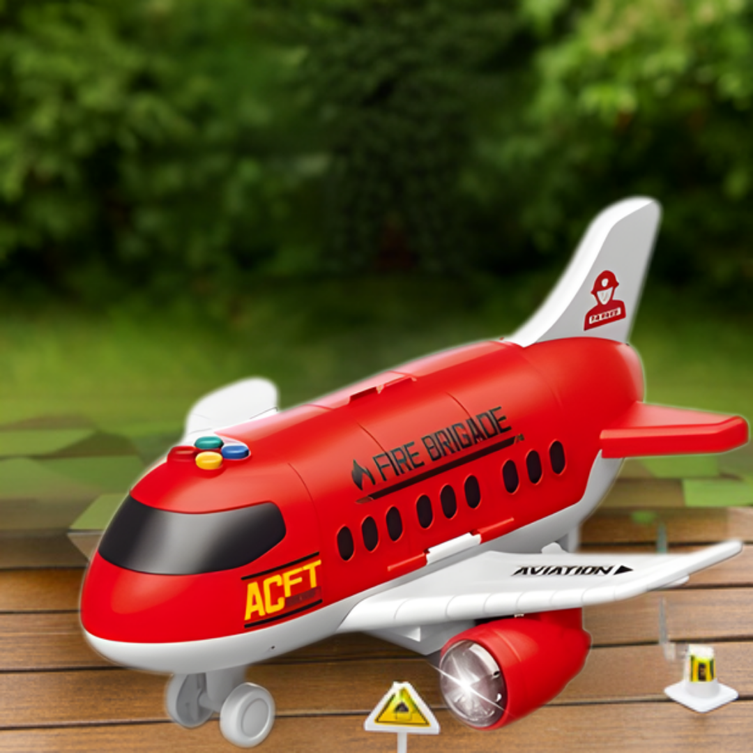 Kletshuts™ VehicleCarrier: Kjempe Fly Transport Kjøretøyholder Leketøy Sett