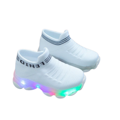 Kletshuts™ GlowShoes: Lys Op Børn Sneakers Farverig Blinker Slip På Sko