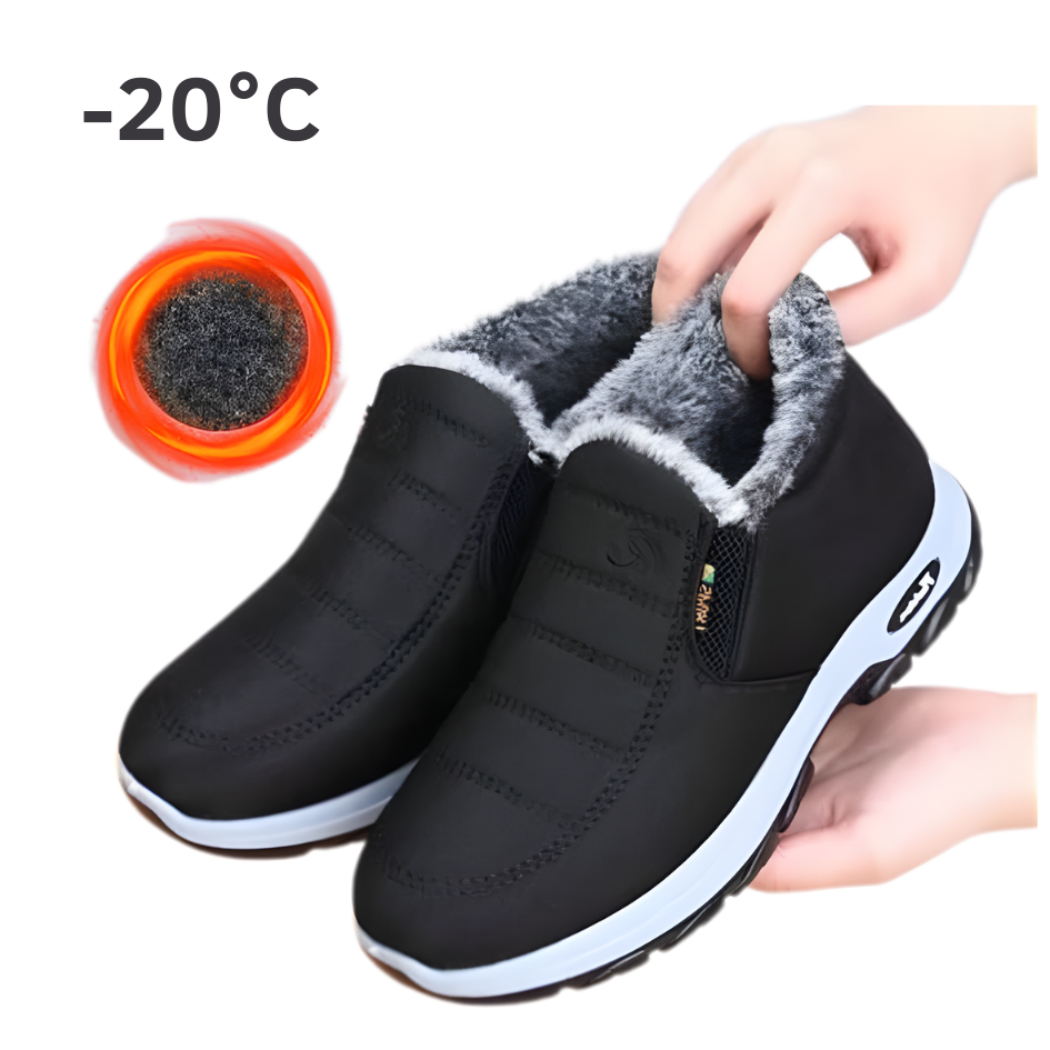 Happy™ WinterBoots: Menn og Kvinner Lett å Smette På Fleeceforede Vinterstøvler