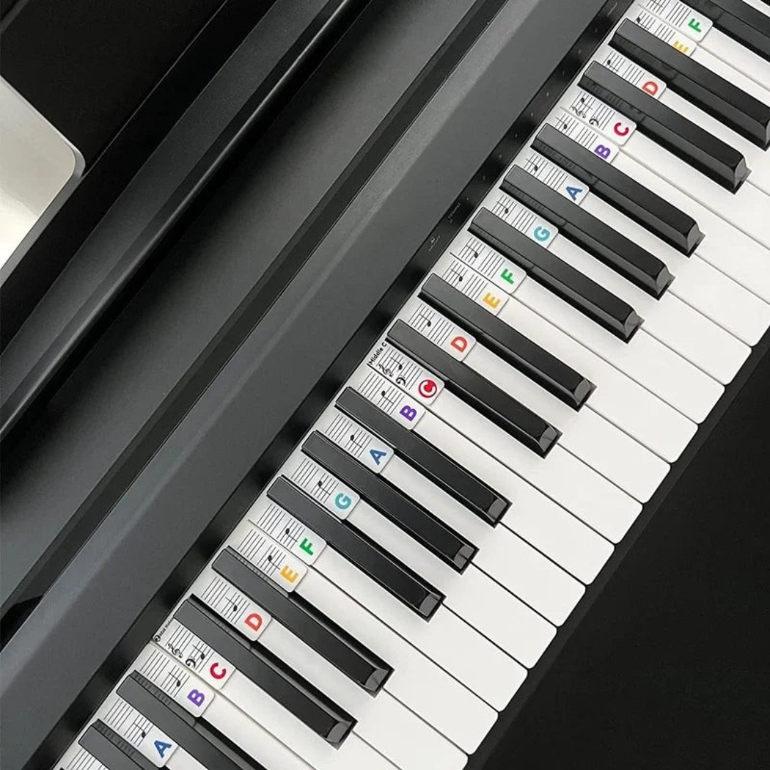 KeyboardLabel - Avtakbar Piano og Tastatur Silikonetikett