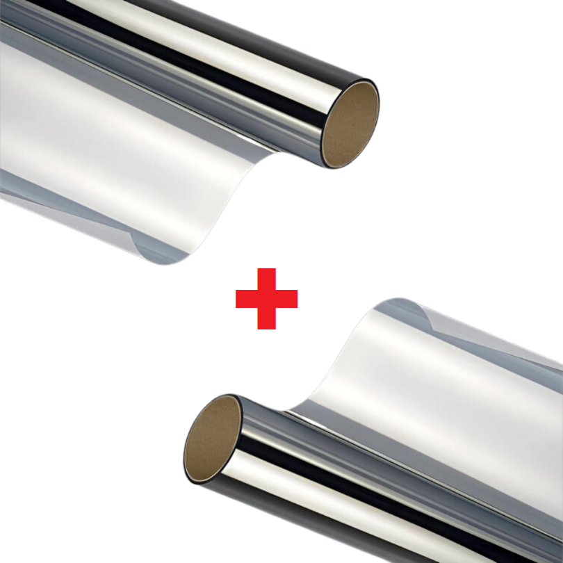 PrivacyFilm 1+1 GRATIS - One Way DIY Privat Spejl UV Beskyttelsesfilm