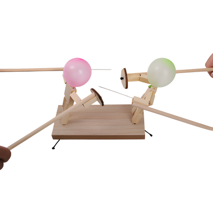 Kletshuts™ BalloonDuel: Trælegetøj Ballon Interaktiv Duel Spil Sjov Fest Leg