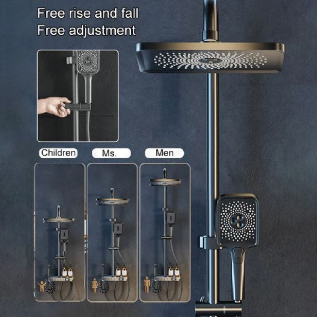 Borhe® ShowerSet: Veggmontert Høytrykk Dusjsett
