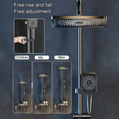 Borhe® ShowerSet: Veggmontert Høytrykk Dusjsett