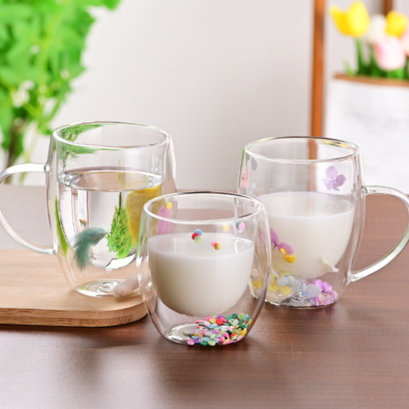 CrystalMug - Dobbelt Lagdelt Kreativ Glasskrus