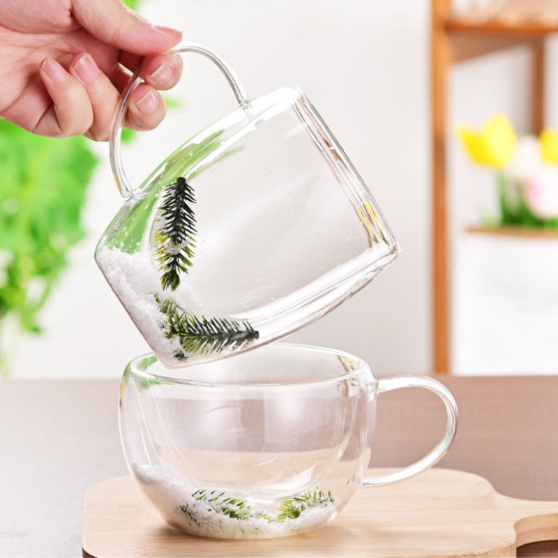 CrystalMug - Dobbelt Lagdelt Kreativ Glasskrus