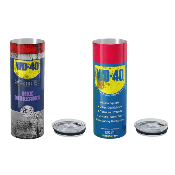 DirtyTumbler - Rustfritt Stål WD-40 Inspirert Skitten Tumbler