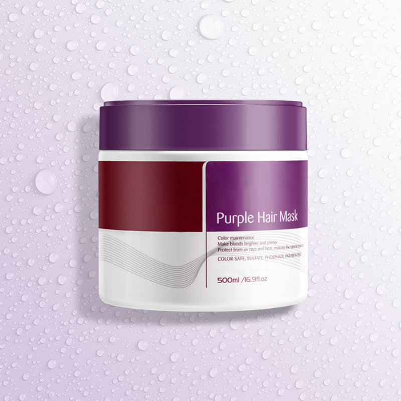 Rose® KeratinMask: Farve Og Dybde Reparationslilla Keratin Toning Hårmaske
