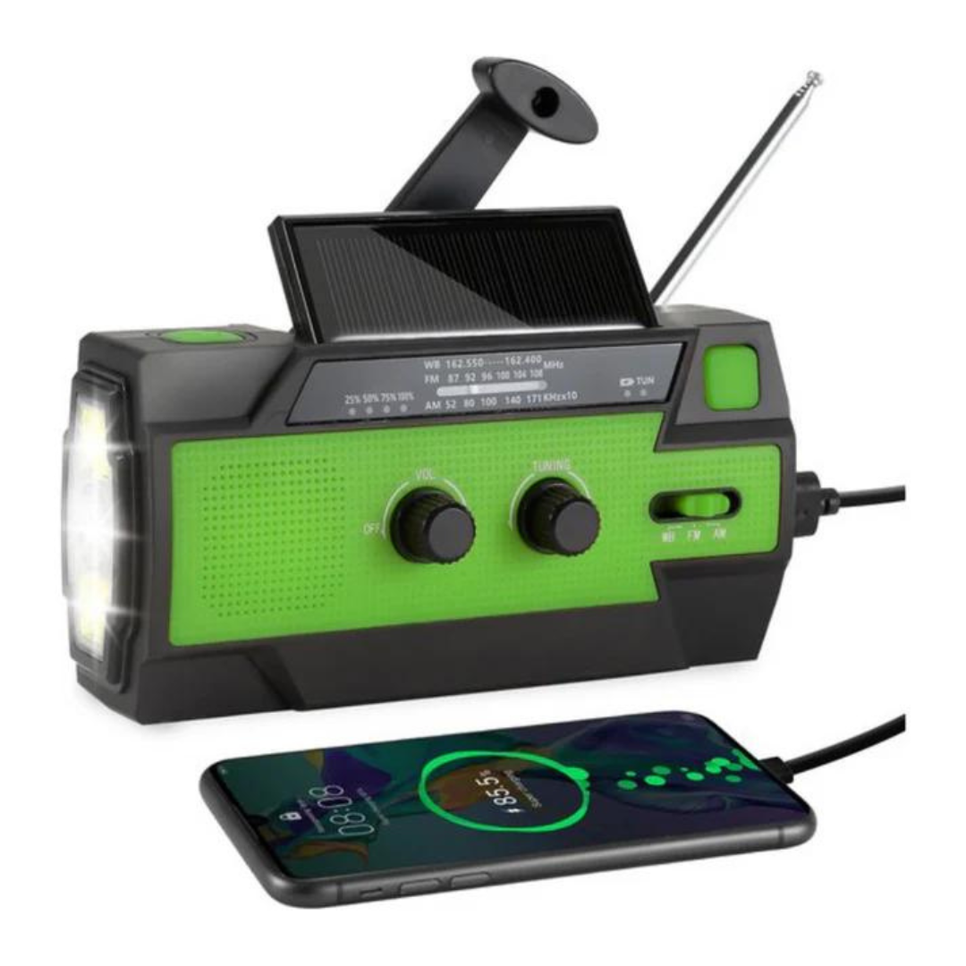 EmergencyRadio - Multifunksjonell Solcelledrevet Radio