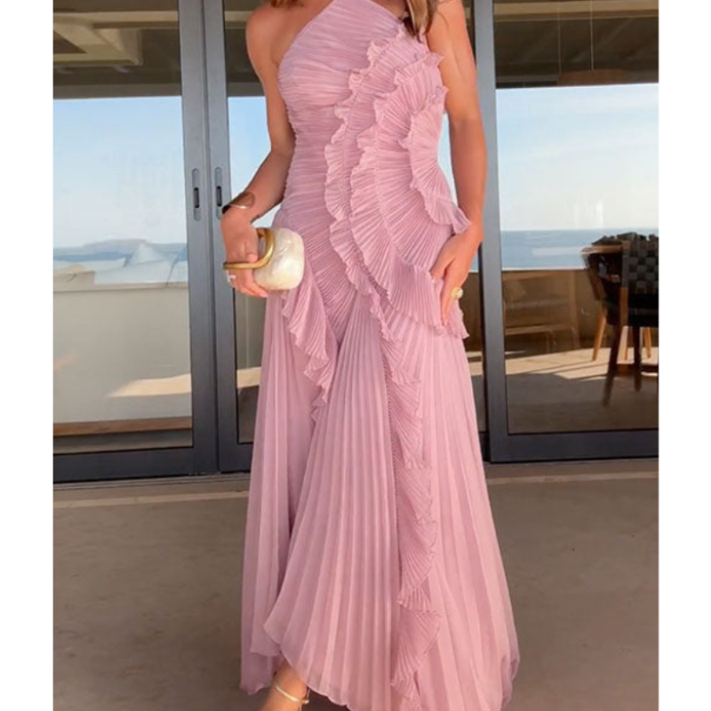 Icone™ RuffleDress - Elegant Stråleglans Luksus Ruffle Kjole