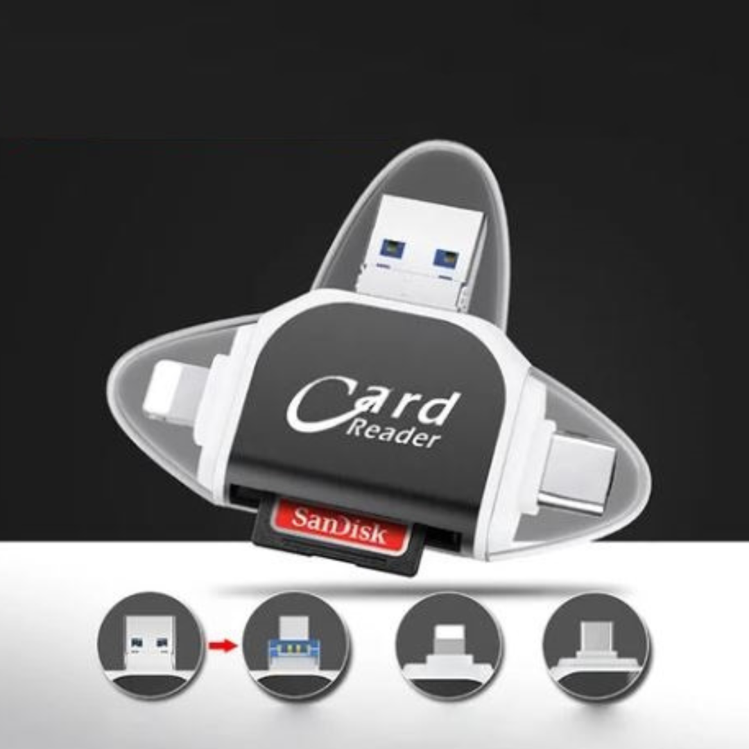 CardReader - Multi-Port 4 i 1 Universal SD TF- Kortleser