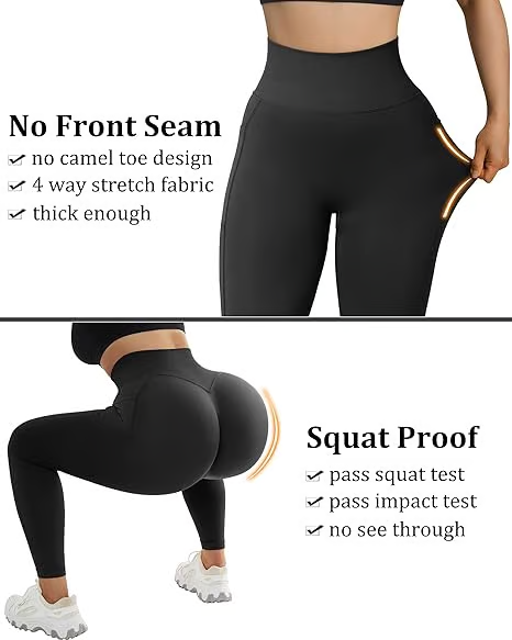 Icone™ TrainingLeggings: Høytlivs Magekontroll Skulpturerende Leggings