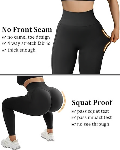 Icone™ TrainingLeggings: Høytlivs Magekontroll Skulpturerende Leggings
