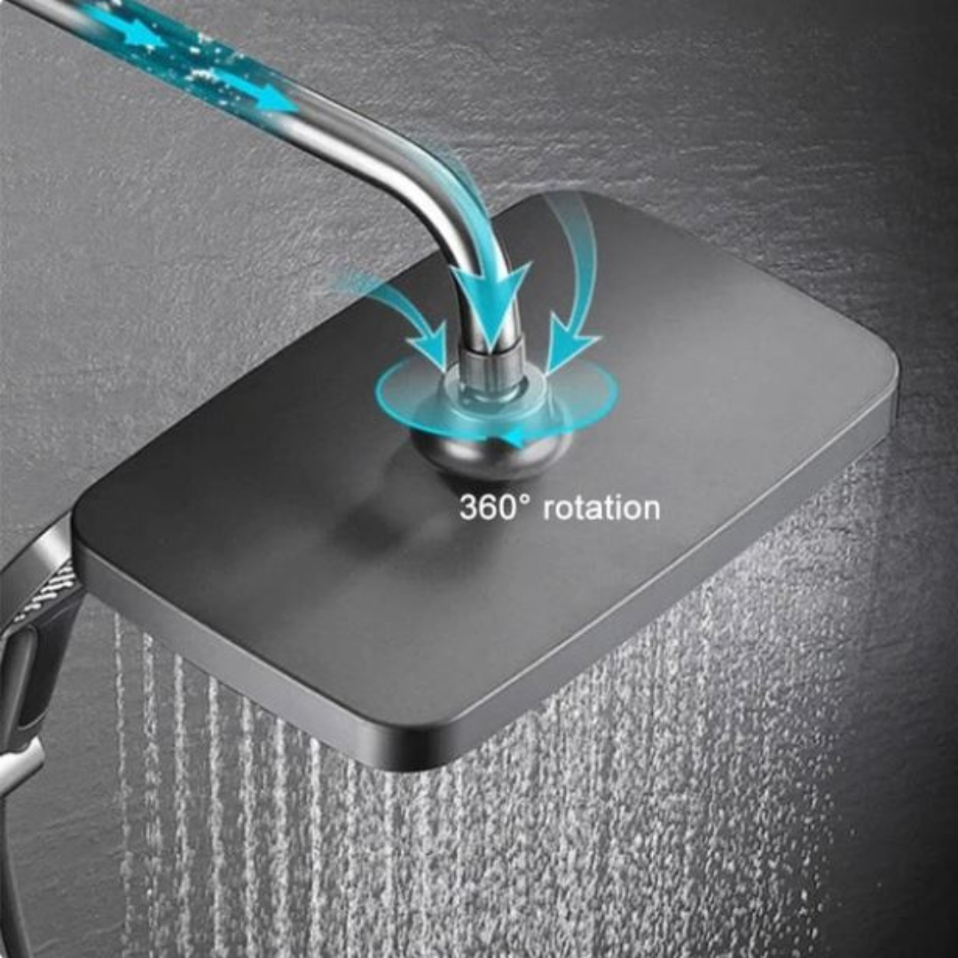 Borhe® ShowerSet: Veggmontert Høytrykk Dusjsett
