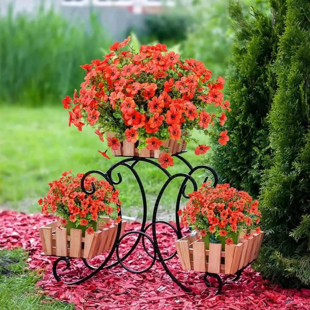 Globetrek° ArtificialFlowers 1+1 GRATIS: Utendørs og Innendørs Kunstige Blomster Planter