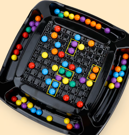 Kletshuts™ ColorGame: Intellektuelt Regnbue Perle Elimineringsspill