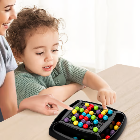 Kletshuts™ ColorGame: Intellektuelt Regnbue Perle Elimineringsspill
