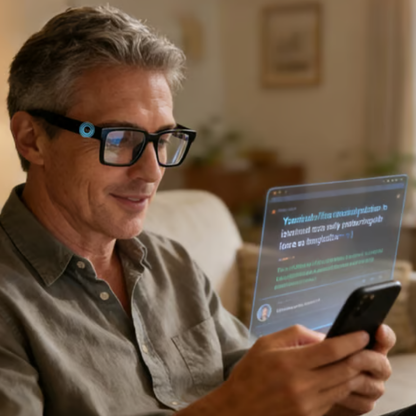 SmartVision - Moderne Design AI Briller Smart Vision Håndfri Kamera
