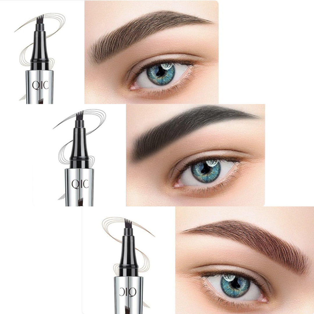 EyebrowPen 1+1 GRATIS: 3D Vannfast Mikroblading Øyenbrynspenn