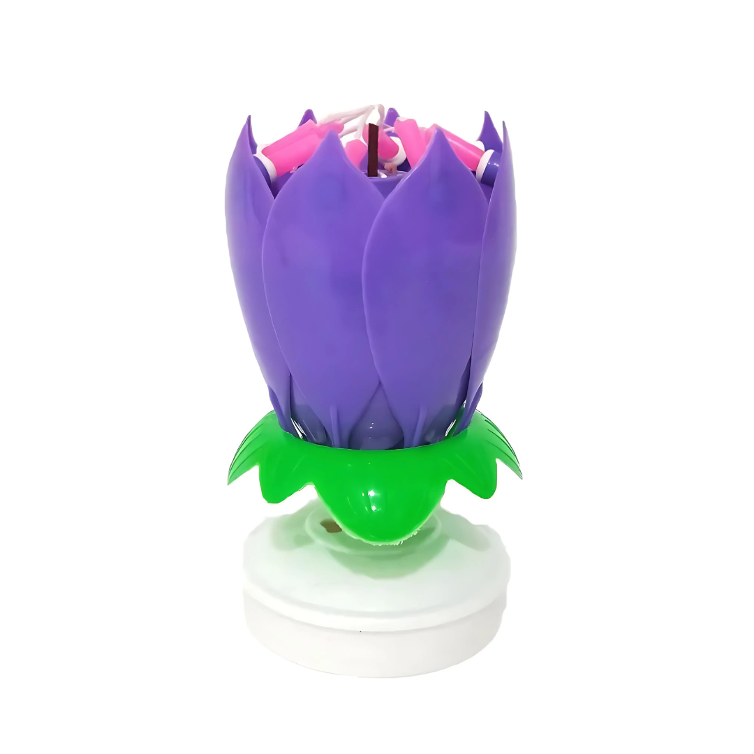 FlowerCandle 1+1 GRATIS: Magisk Blomst Bursdagslys