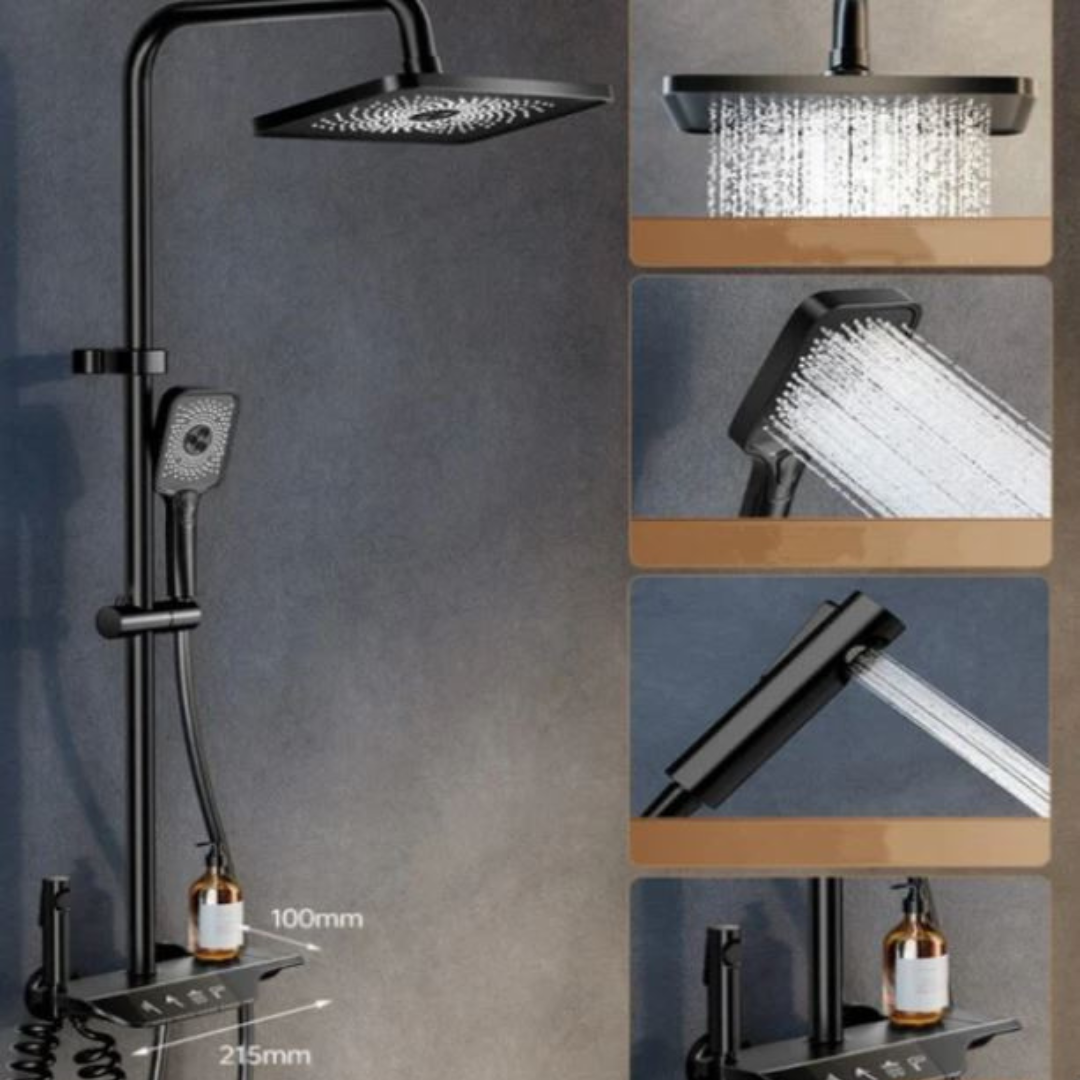 Borhe® ShowerSet: Veggmontert Høytrykk Dusjsett