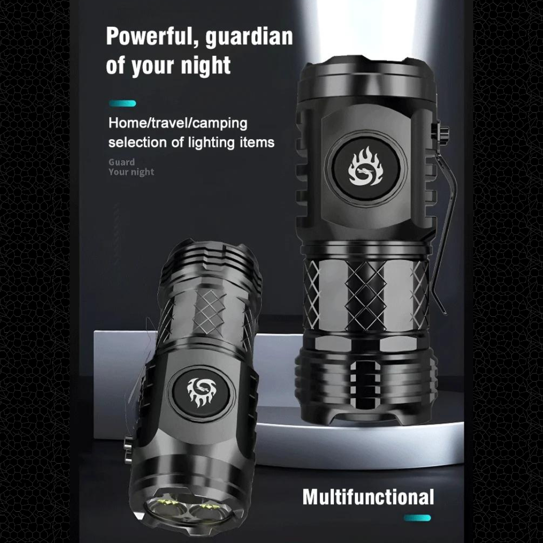 MiniFlashlight - Mini Tre-øyet Super Power Lommelykt