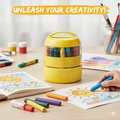 Kletshuts™ JumboCrayons: Børns Let-Greb Kreative Glatte Farver Jumbo Farver