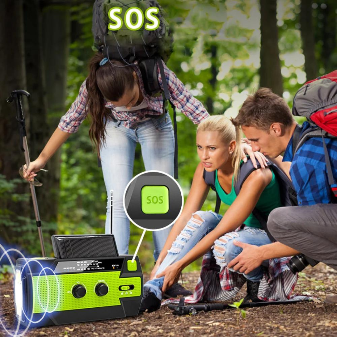 EmergencyRadio - Multifunksjonell Solcelledrevet Radio